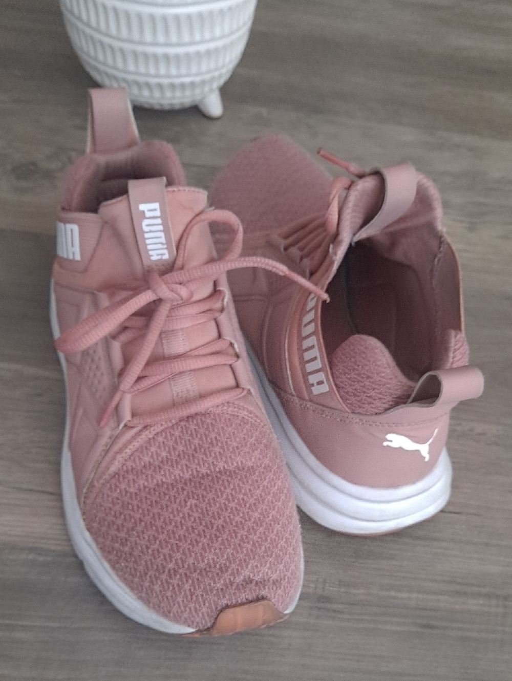 Puma Women's Rose Pink Knit Athletic Sneakers